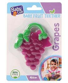 Ratnas Grapes Shaped Silicone Teether - Purple