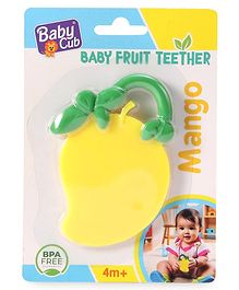 Ratnas Mango Shaped Silicone Teether - Yellow