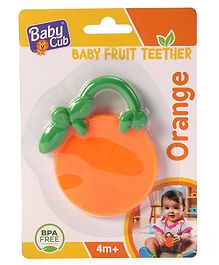 Ratnas Orange Shaped Silicone Teether - Orange