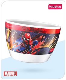 Babyhug Marvel Sydney Bowl With Spiderman Theme Red -380 ml