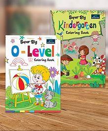 Super Big Coloring Book - O Level & Kindergarten For Kids (Set of 2)