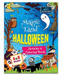 Magic Land Halloween Copy Coloring Book For Kids