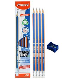 Maped Wood-Free Graphite pencils X10 with a Sharpener - 10 pieces