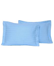 Trance Home Linen 100% Cotton Baby Pillow Covers Set of 2 - Sky Blue