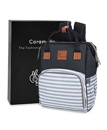 R for Rabbit Caramello  Regal  Diaper Bag with Stripes  Print - Grey