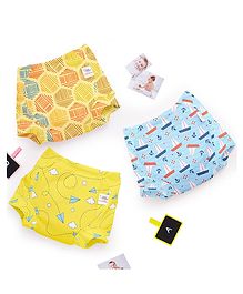 SuperBottoms Padded Underwear for 1-2Y Babies | Potty Training Pants for Mess-Free Diaper-Free Time | Explorer | Pack of 3