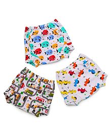 SuperBottoms Padded Underwear for 3-4Y Babies | Potty Training Pants for Mess-Free Diaper-Free Time | Striking Whites | Pack of 3