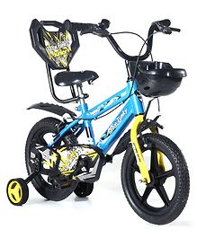 Kids Bicycle With Storage Basket &  Bell - Blue