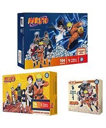 Topps Naruto Jigsaw Puzzle Variety Pack (Pack of 3)