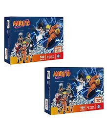 Topps Naruto Jigsaw Puzzle Bundle - Pack of 2 (100 pieces each)
