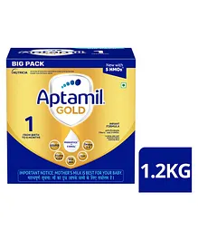 Aptamil Gold Infant Formula Baby Milk
                              Powder BIB Pack Stage 1 - 1.2 kg