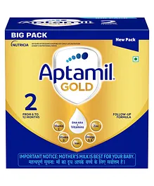 Aptamil Gold Infant Formula Baby Milk
                              Powder BIB Pack Stage 2 -1.2 kg