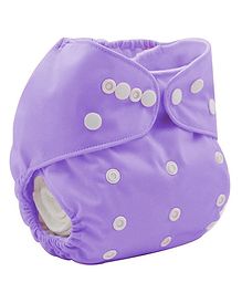 Sparkle Joy Washable & Reusable Cloth Diaper Pocket Without Inserts - Purple