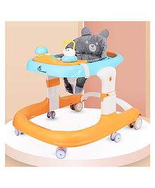 R for Rabbit Little Feet Sportz Walker -Orange & Blue