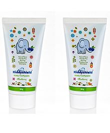 Kiddyshield Baby Toothpaste kids & Baby Blueberry 80 g(Pack of 2)