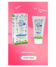 Kiddyshield Natural Toothpaste Blueberry for baby and kids 80 Gm (Pack of 3)