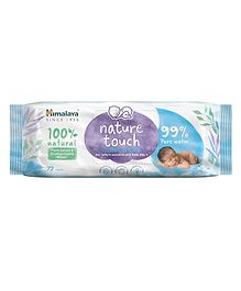 Himalaya Babycare Natural Touch Water & Coconut Oil Baby Wipes - 72 Pieces