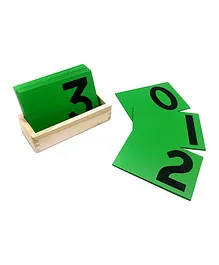 Skola Sandpaper Numbers Educational Cards - Green