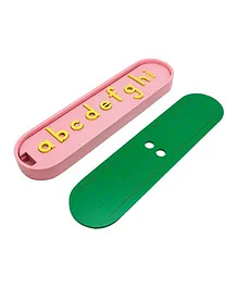 Skola Alphabet Puzzle Trays Lower Case - Green & Pink