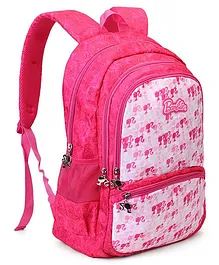 Barbie School Bag Floral Print Pink -  19 Inches