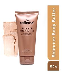 mCaffeine Shimmer Body Butter with Cocoa Butter for Shimmery & Glowing Skin Limited Edition - 150 g