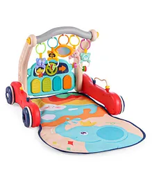 Play Nation 2 in 1&nbsp; Musical Baby Play
                        Gym with Convertible Push Walker| Walker with
                        Play Piano, Lights, Rattles & Tummy Time Mat
                        for 2 Months+ Babies| 3 Play Modes Interactive
                        Learning Toy for Kids| Sit to Stand Multi
                        Activity Walker| BIS Certified
