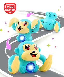 Play Nation Teal Color Tumbling Monkey
                        Musical Toy For Kids| 360 Degree Flip Rolling
                        Toy For 2-4 Years Kids| Tumble Toy With Voice,
                        Musical Light & Sound Effects| Improves Hand
                        Eye Co-ordination| Gifting Toy| BIS Certified
