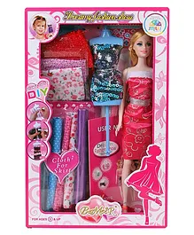 Smiles Creation Doll With Accessories And Dresses Pink & Blue - 30.5 cm