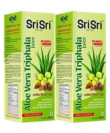 Sri Sri Tattva Aloe Vera Triphala Juice, 500ml x Pack of 2