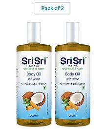 Sri Sri Tattva Body Oil, 200 ml x Pack of 2