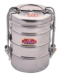 Aristo Stainless Steel Lunch Box Silver - 370 ml