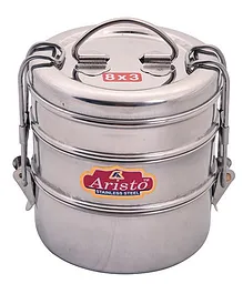 Aristo Stainless Steel Lunch Box Silver - 430 ml