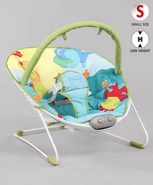 Babyhug Light Weight Comfy Bouncer With Music & Calming Vibrations Animal Print - Multicolour (Without Toys)