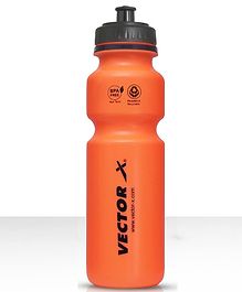 Vector X Gym Sipper Bottle, Leakproof Guarantee Sipper Bottle Ideal for Cycling, Protein, Preworkout and Bcaas, BPA-Free Material (750 Milliliters, Orange, Plastic)