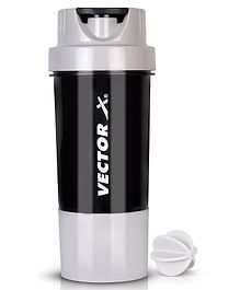 Vector X Thunder Inside Steel Shaker Bottle For Protein Shake With Material Grade 0.5 Non Toxic 500 ml Shaker (Grey)