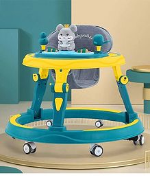 StarAndDaisy Multifunctional Intelligent Early Education Baby Walker - Blue & Yellow