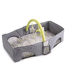 Babies Bloom Infant Travel Bag Cum Diaper Changer - Grey