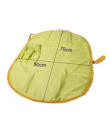 Babies Bloom Portable Changing Mat Cum Clutch - Green Black