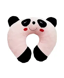 Ultra Soft Panda Neck Cushion Pillow - Pink And Black
