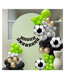Specialyou Football Theme Birthday Decoration Items for Boys, Men| Soccer Theme Birthday Decoration Items, Football Balloons for Decoration, Kids Birthday Decorations,Green balloons for decor-64 pc
