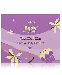 Plum BodyLovin' Vanilla Vibes Bath & Body Gift Set | Body Wash | Body Mist | Body Oil | Occasions| Premium Gift Packaging | Pack Of 3