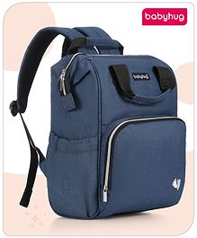 Babyhug Multipurpose Diaper Backpack -Denim Blue
