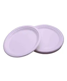 Funcart Eco Friendly Paper Plates Pack of 25 - White