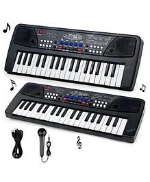 37 Key Piano Keyboard Toy with Mic and
                        Power Option Recording and Mic - Black (Design
                        May Vary) 