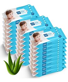 Mee Mee Caring Baby Premium Aloe Vera Wipes - Pack of 24 (72 wipes each pack)