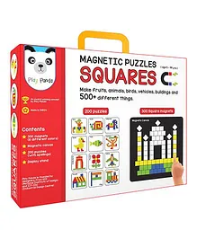 Play Panda Magnetic Puzzles Squares - 400 Magnets 200 Puzzles