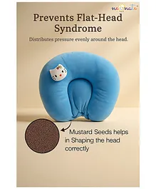 NeonateCare Mustard Seed Pillow for New
                        Born Baby, Ideal for Round Head Shaping Seed
                        Pillow for 0 to 12 Months Babies (Blue Seed
                        Pillow kitti)