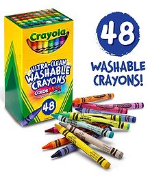 Crayola Ultra Clean Washable Crayons Pack of 48 Shades - Multicolor