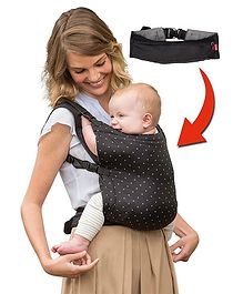 Infantino ZIP ERGONOMIC TRAVEL CARRIER (2-way) Black Birth to 24 Months