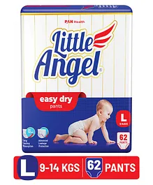 Little Angel Easy Dry Pull-Up Diaper Pants
                        Large - 62 Pieces